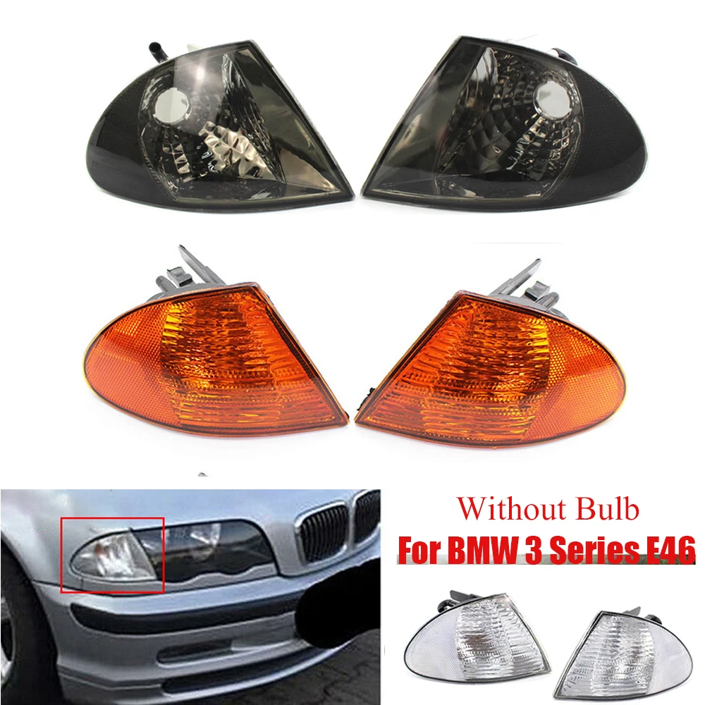 Желтый налобный фонарь освещение для BMW 3 серии E46 4 двери 1998-2001 bmw e46 2001 задняя