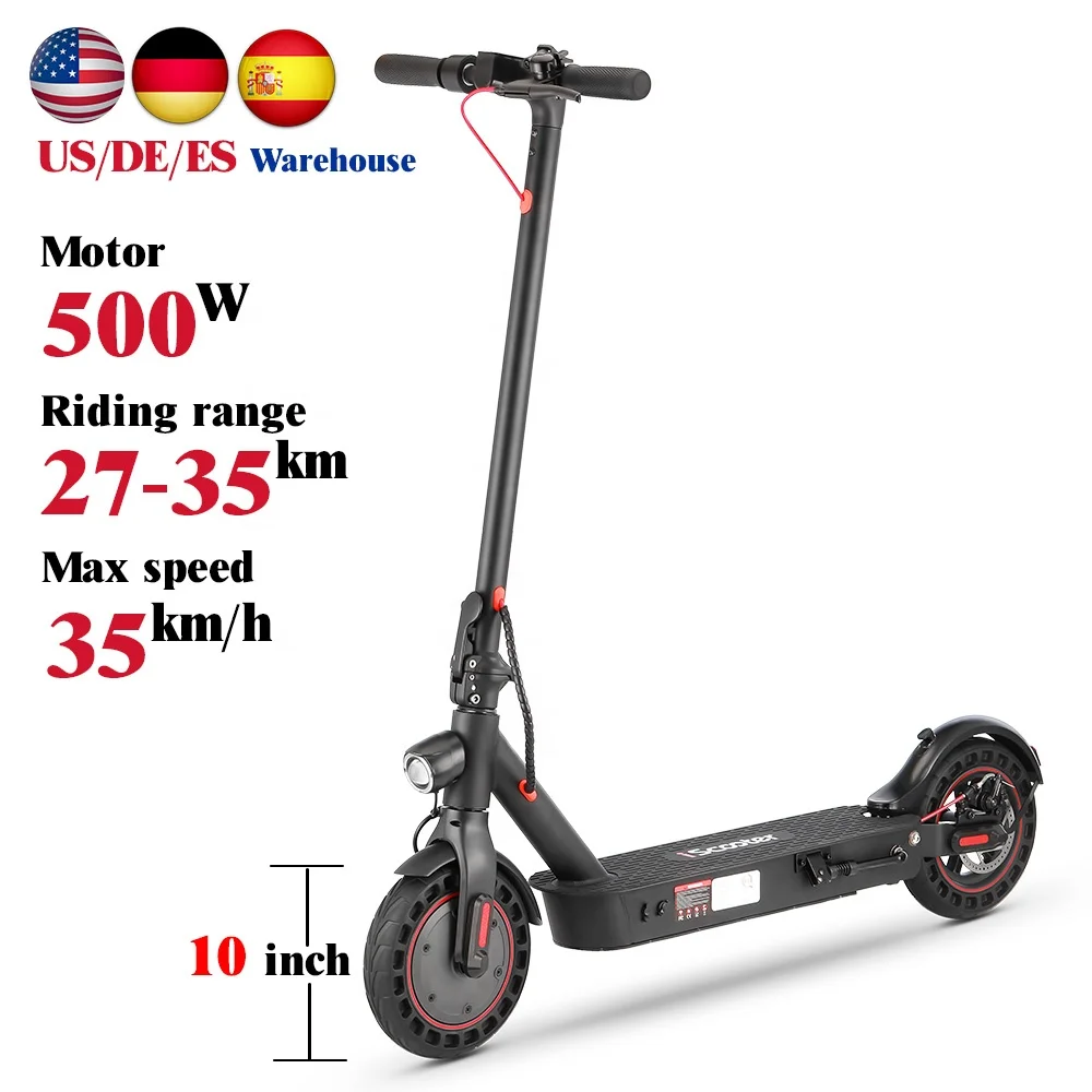 

Kick Electric Scooter EU warehouse Fast electric scooter for 10Ah 500W 35km/h i i9Max Foldable Adult