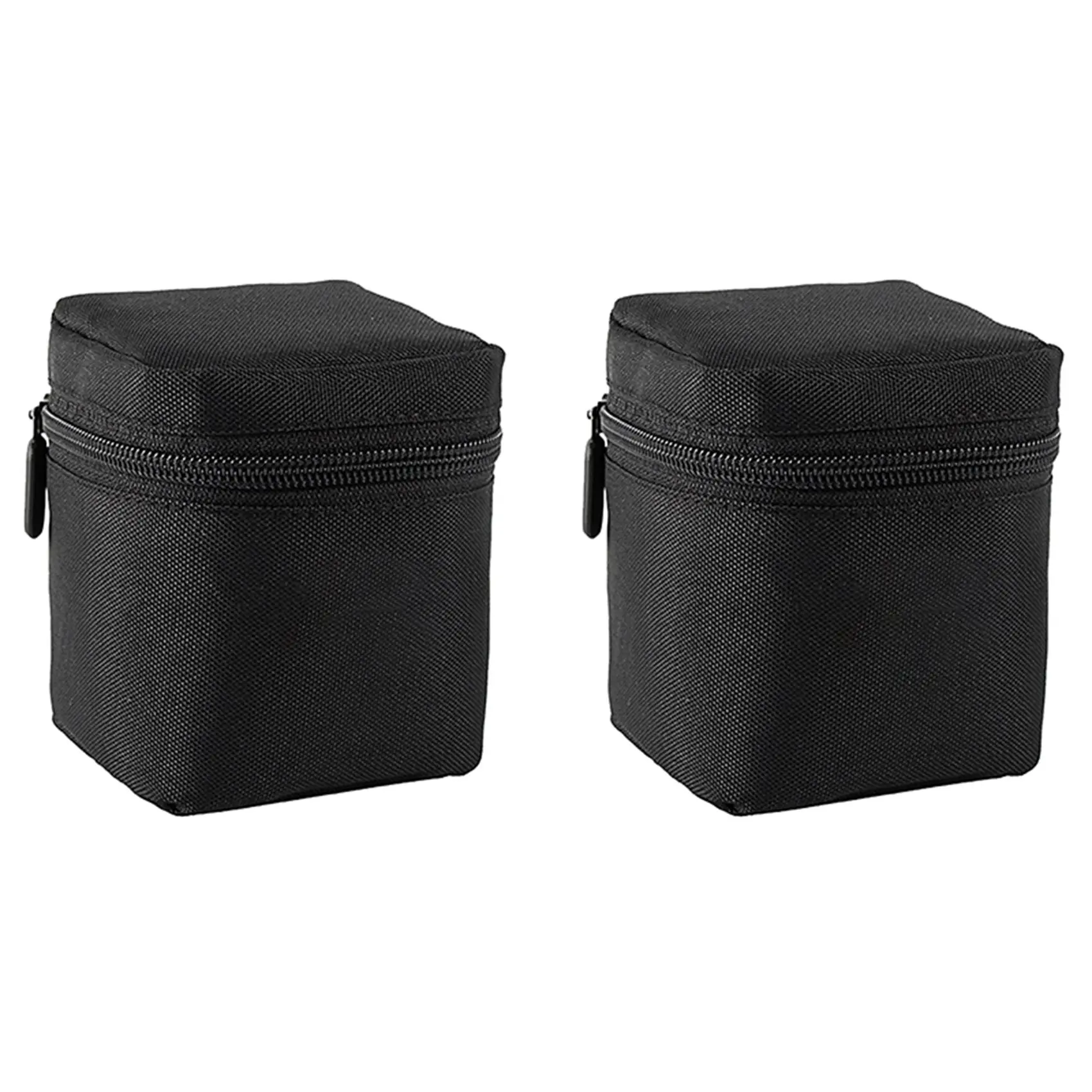 

2X Camera Lens Bag DSLR Padded Thick Shockproof Protective Pouch Case Lens Pouch For DSLR Camera