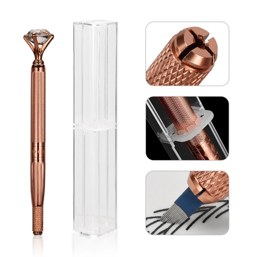 

Microblading Pen with Head Permanent Makeup Pen Manual Machine for Eyebrow Tattoo Tool