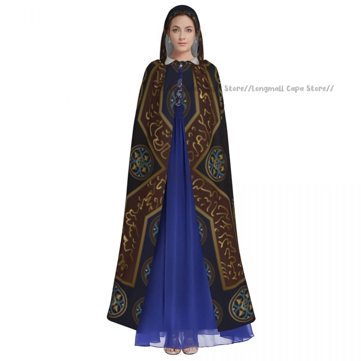 Абстрактный верблюжий плащ с капюшоном для косплея