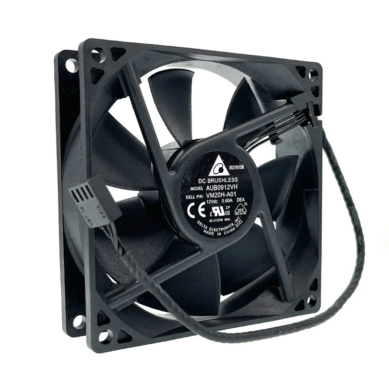 Новый 90 мм PWM вентилятор для Delta AFB0912VH = AUB0912VH 90*90*25 9225 DC 12V 0.60A 4-контактный компьютера