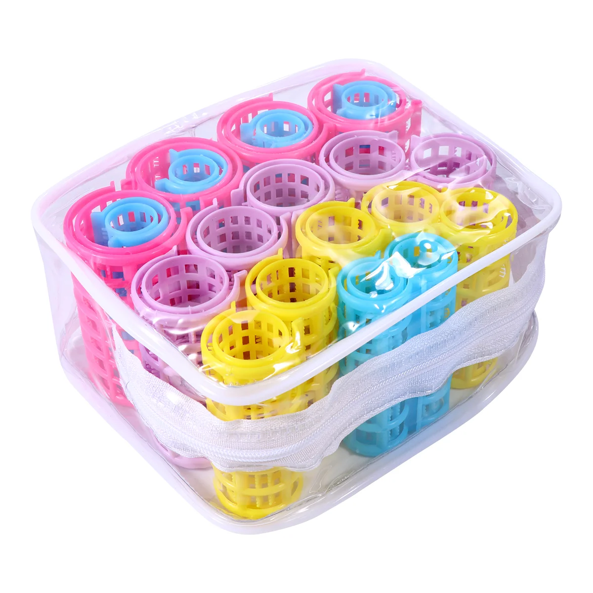 

20 Pcs Toothed Hair Curler Roller Rollers Medium Automatic Curlers Care No Heat Miss