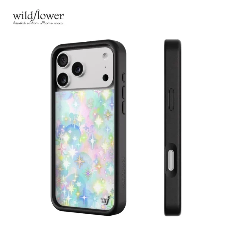 Фото Чехол для телефона Wildflower INS Starlight City для iPhone 11 12 13 14 15 16 17 Pro Max Plus, красочный, с звездами, серия WF, для самых драгоценных моментов ﻿ ﻿ №2