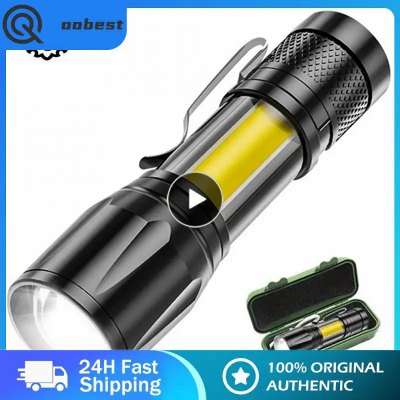 

Adjustable Mini Led Flashlight Waterproof Penlight Zoom Focus Torch Lamp Lantern 2000lumen 2023 Wholesale Built In Battery New