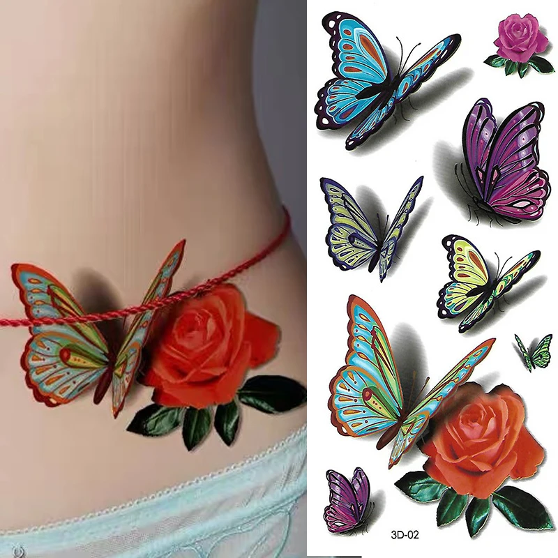 

Long Lasting Tattoo Stickers Shoulder Arm Non-toxic Quick Easy Apply Waterproof Fashion DIY Water Transfer Body Art Fake Tattoos