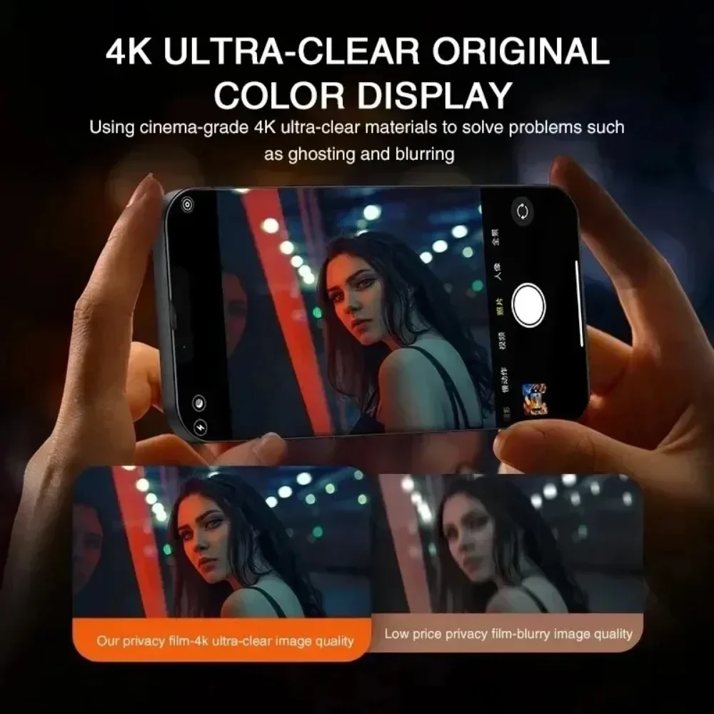 6 в 1 конфиденциальная пленка из закаленного стекла для iPhone 16 15 13 14 12 11 Pro Max
