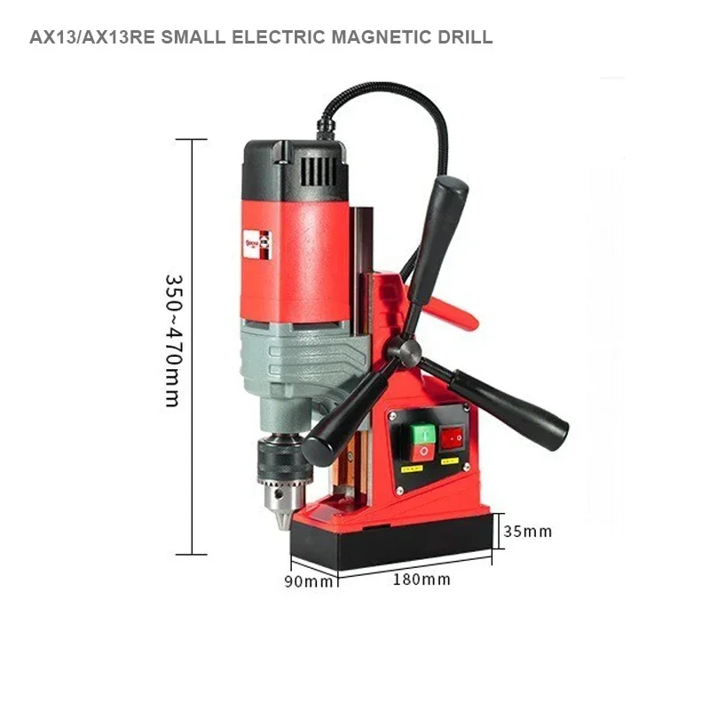 Электрический магнитный сверлильный станок 1350 Вт 16 мм 11500N Mag Настольная буровая