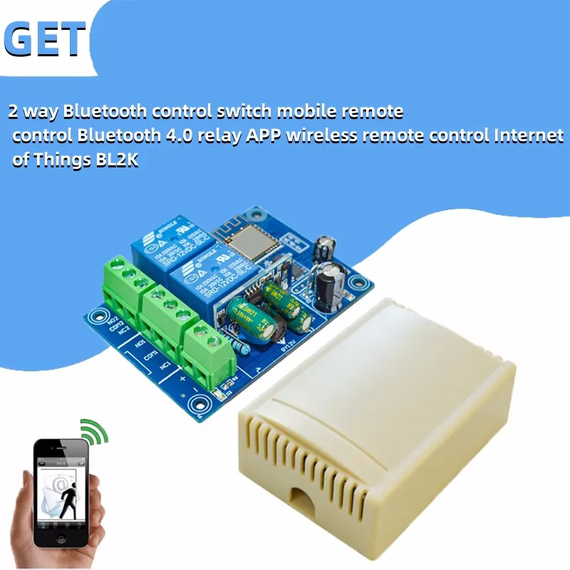 

Двухсторонний переключатель управления Bluetooth, мобильный пульт дистанционного управления Bluetooth 4,0, релейный APP беспроводной пульт дистанционного управления Интернет вещей BL2K