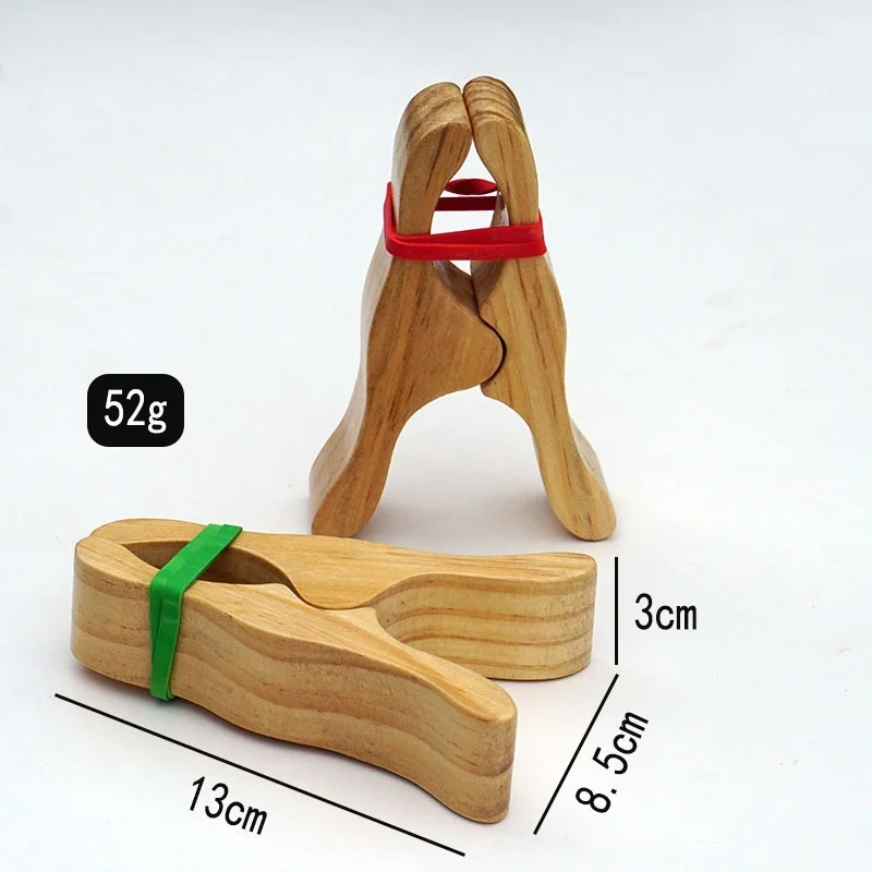 4pcs Large 13x8.5cm Solid Wood Clip Playclips Game Clip Kind