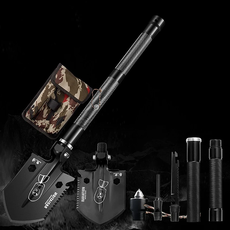 

Camping Survival Outdoor Tools Engineer Shovel Multifunctional Camping Shovel Folding Shovel Outdoor Portable Equipment Shove