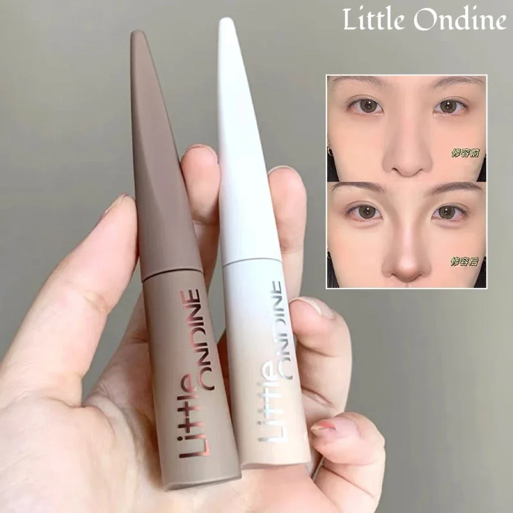 Фото Жидкий контурирующий консилер Little Ondine High Gloss Stick: осветляющий, матовый, для 3D-эффекта и коррекции контура носа №2