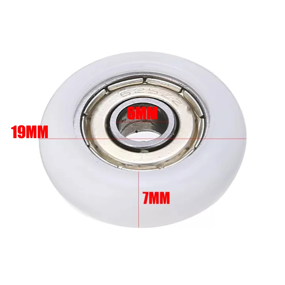 

10 Pcs Door Pulley Sliding Shower Door Replacement Roller Runner Wheels 19/23/25mm Wheel Diameter Bathroom Runners Sliders