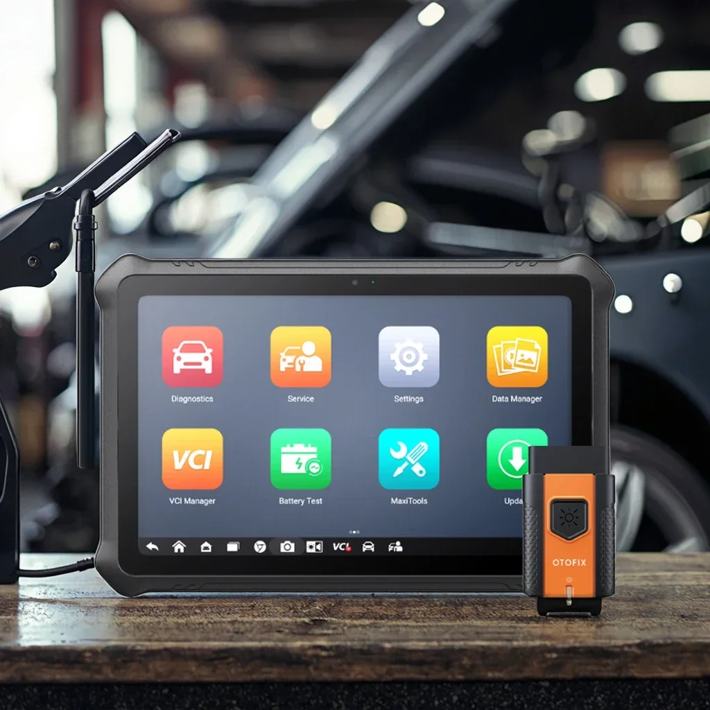 Фото OTOFIX D1 для Bluetooth диагностического сканера OBD2, инструмент для кодирования ECU, двунаправленный анализатор для автомобилей, анализатор двигателя. №4