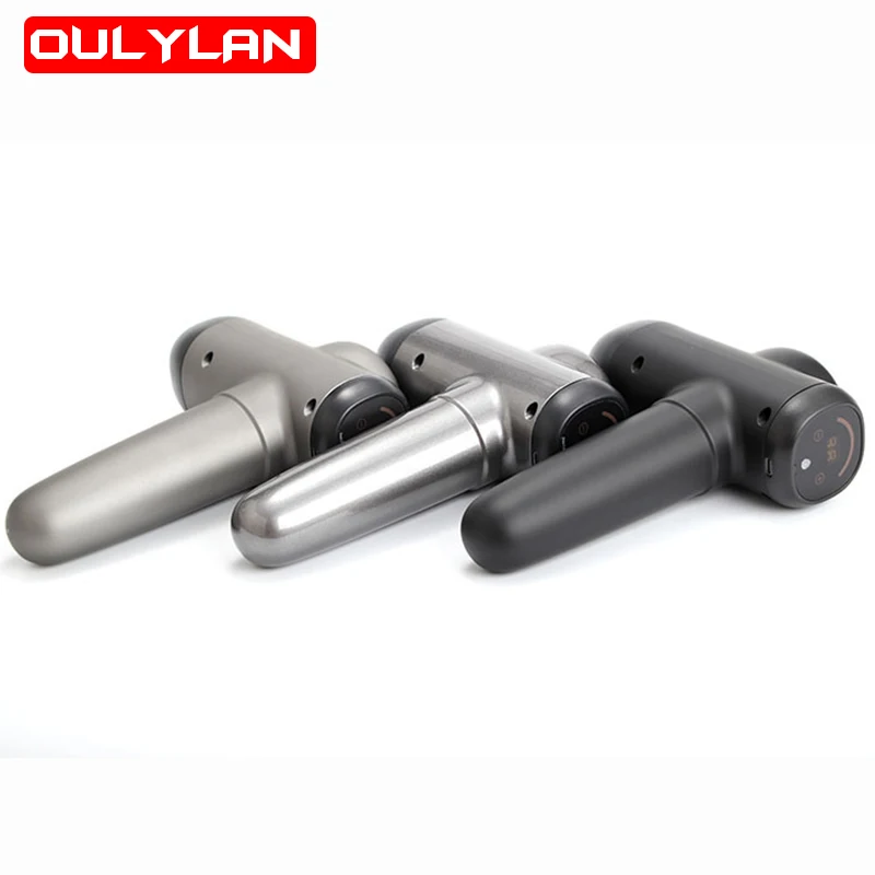 

Oulylan Massage Gun Deep Tissue Percussion Muscle for Body Neck Relaxation Massager Fascia Gun Bosster 30 Gears 6 Heads Fitness