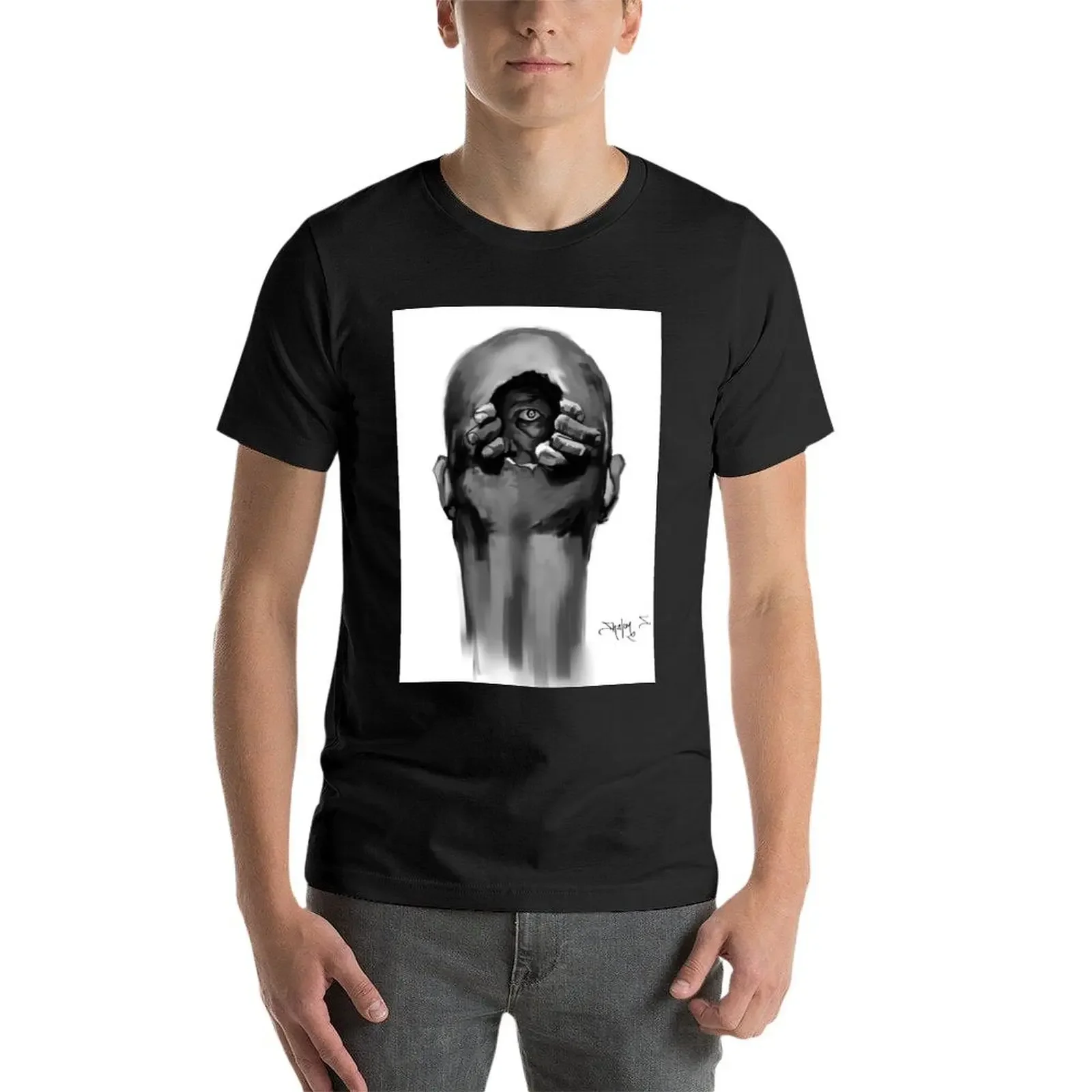 Эктропция футболка быстросохнущая Эстетическая одежда мешковатые рубашки Аниме