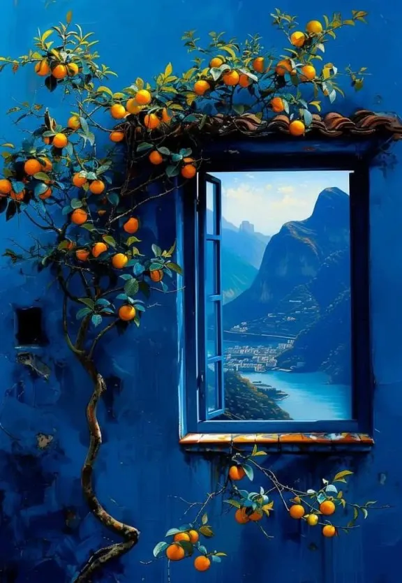 

Живопись на холсте "Дерево в углу"