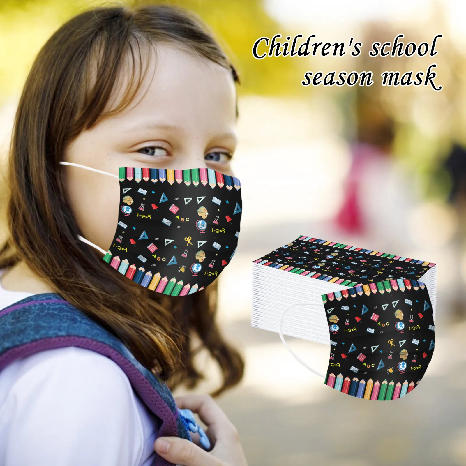 

10/50pcs Kids Disposable Face Mask School Season Protectivd Face Mask Breathable Mask For Face Masque Mascarillas Ninos