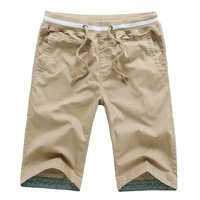 summer beachshorts fashion mens casual shorts straight elastic waist solid color sportswear plus size clothing