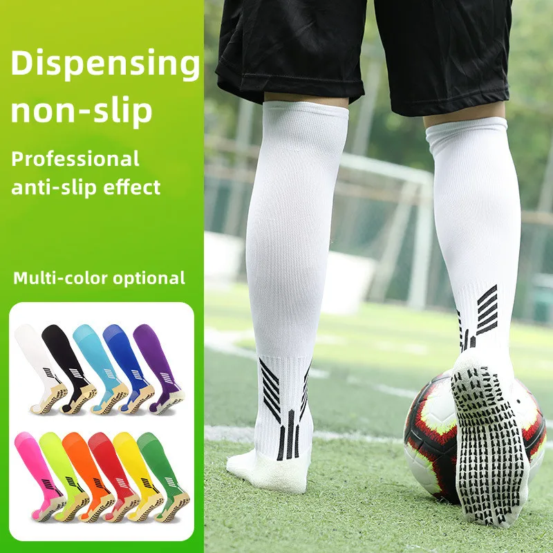 

New Style Football Socks Round Silicone Suction Cup Grip Anti Slip Soccer Socks Cycling Sports Men Women Baseball Rugby Socks