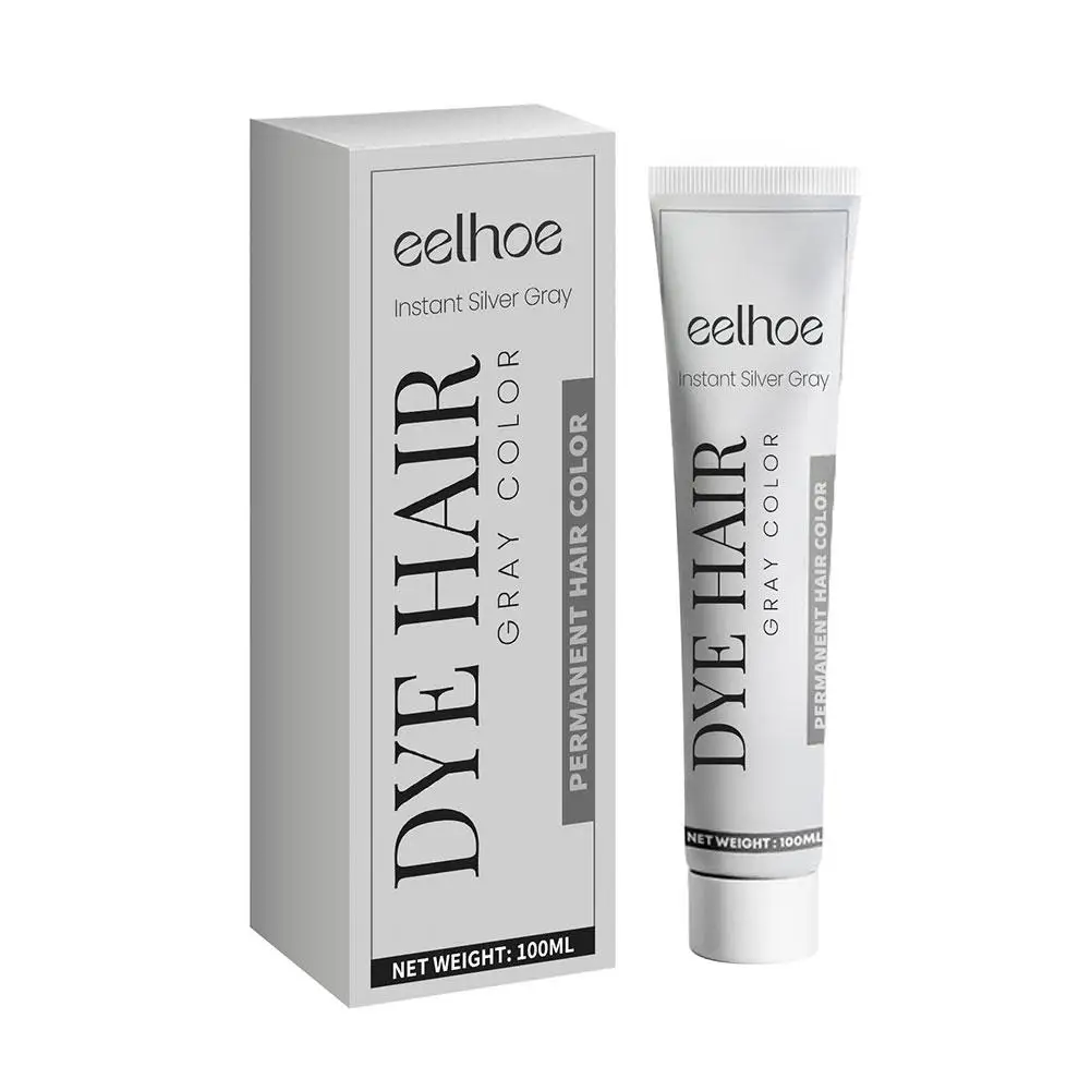 2 шт. 100 мл крем-краска для волос серого цвета унисекс дымчато-серый натуральный