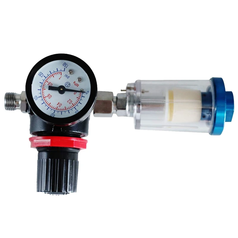 Пульверизатор HVLP регулятор давления воздуха и 1/4 дюйма многоразовый миниатюрный