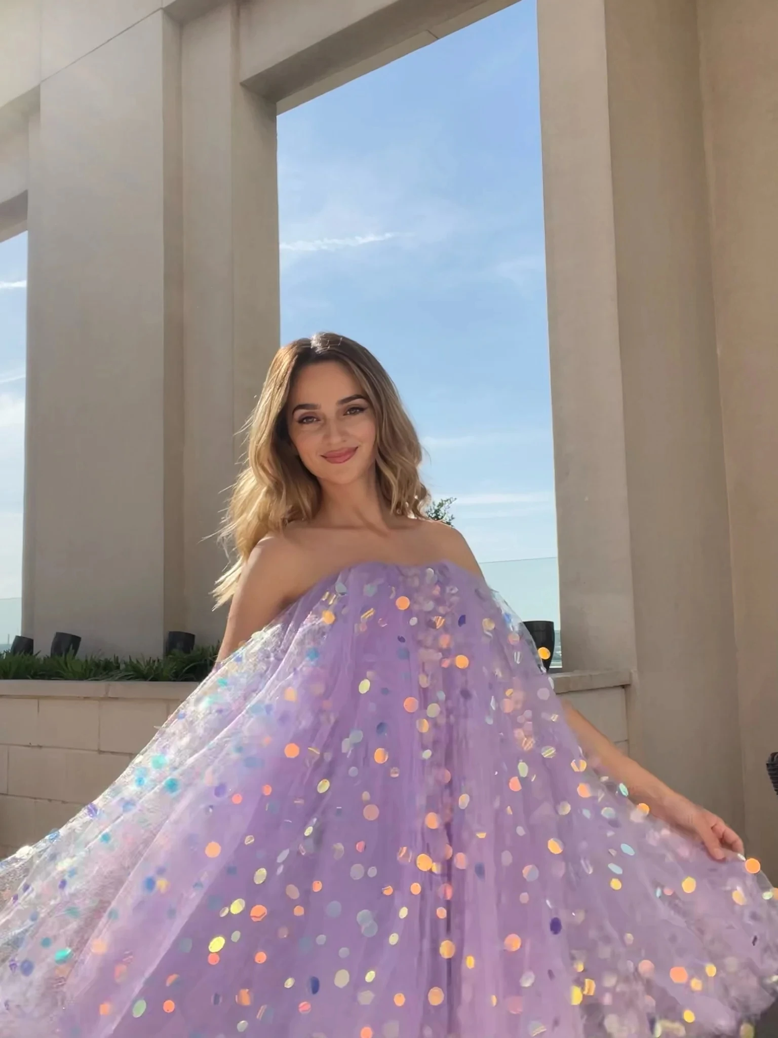 

Modern Lavender Tulle Cocktail Party Dresses for Women Wedding Mini فساتين للحفلات الراقصة with Seuqin Strapless Prom Dress