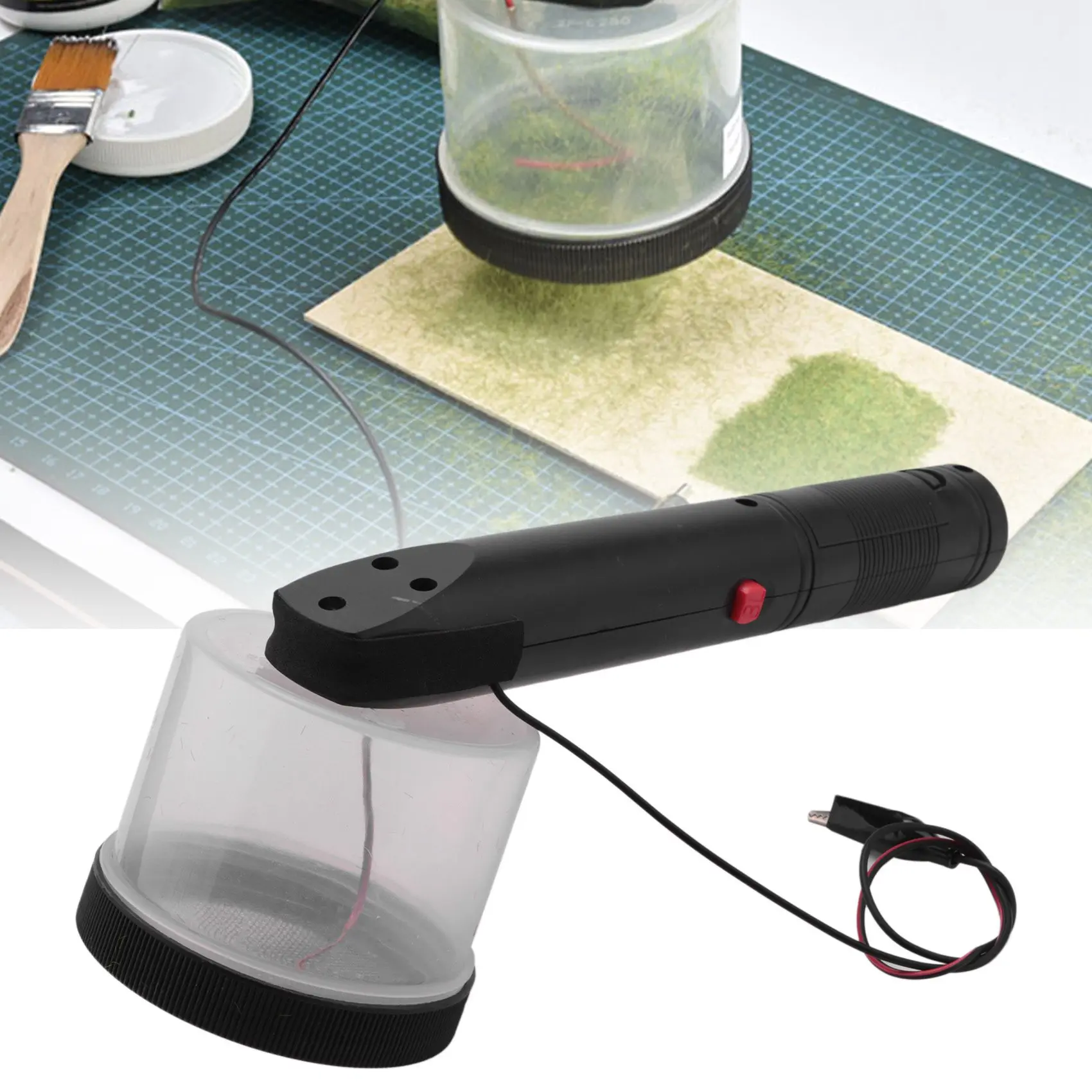 

Miniature Scenery Model Material Flocking Static Grass Applicator Modeling Hobby Craft Accessory