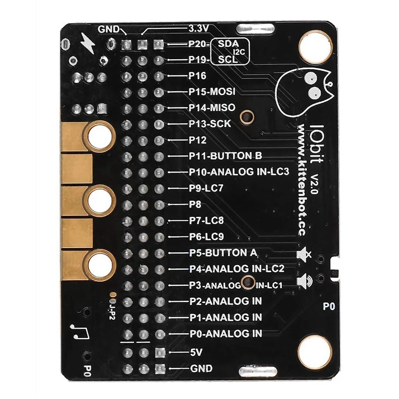 Плата расширения Micro-Bit IOBIT V2.0 прерывающий адаптер экран с зуммером для BBC Micro:Bit