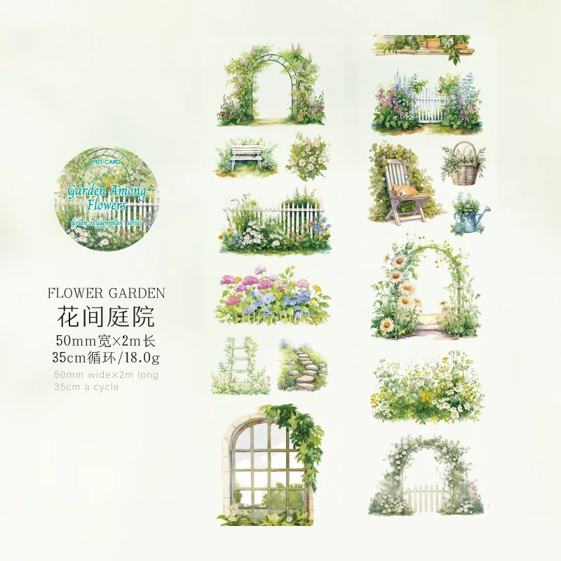 

Зелёная декоративная лента Mr. Paper