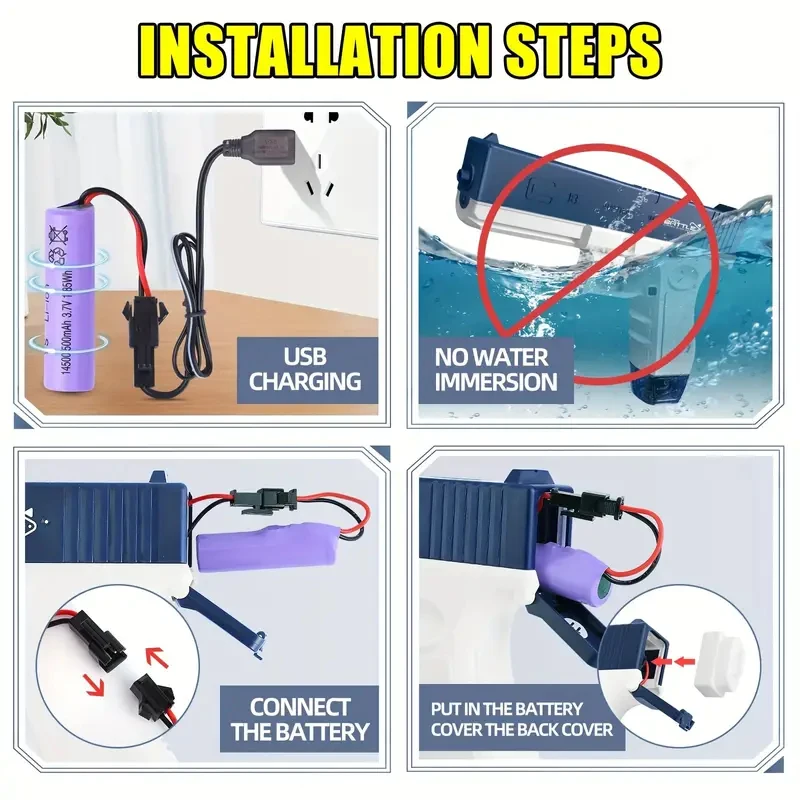 M1911 Электрический водяной пистолет-высококачественная перезаряжаемая детская
