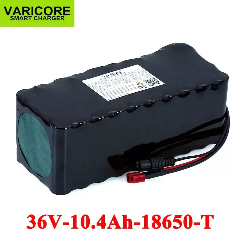 

36V 10400mAh 18650 E-bike Lithium Battery 10.4ah Motorcycle Electric Car Bicycle Scooter batteries with BMS Black insulation