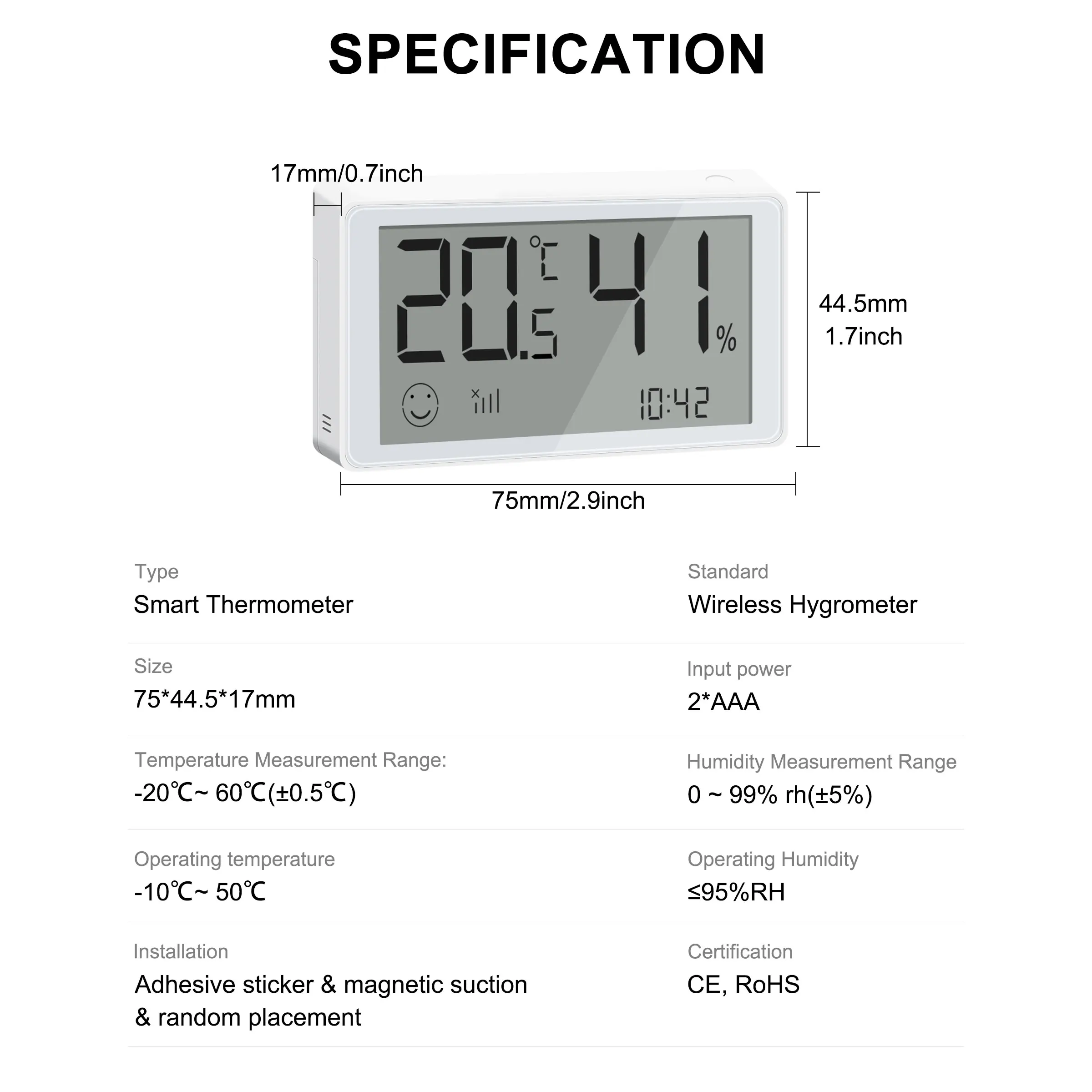 Датчик температуры и влажности Tuya Smart ZigBee цифровой термометр комнатный гигрометр