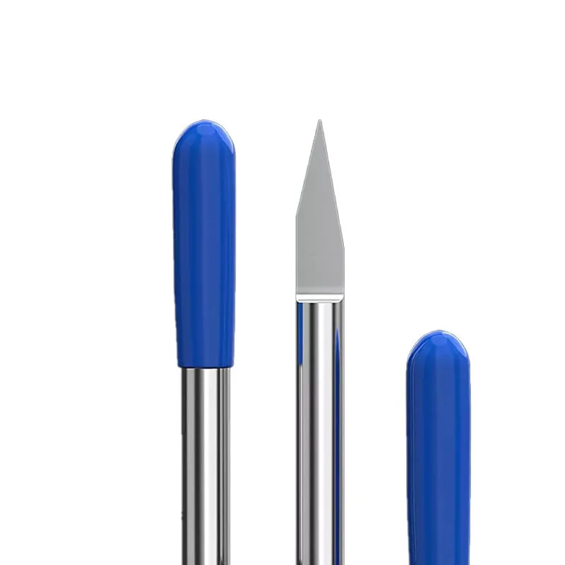 

10pc CNC Flat bottom carving tools engraver 3.175 4mm tungsten carbide V engrafting router bit for wood acrylic plastic PVC reli