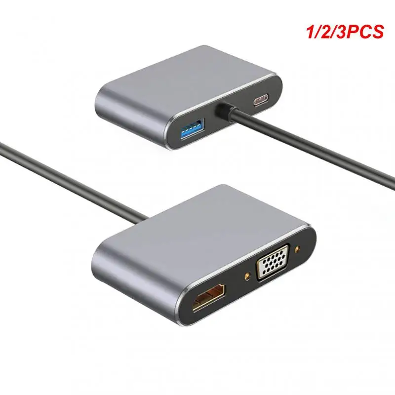 

1/2/3 шт. 4 в 1 адаптер типа C 4K VGA USB аудио видео HDMI-совместимые Аксессуары для планшетов ноутбуков мобильных телефонов