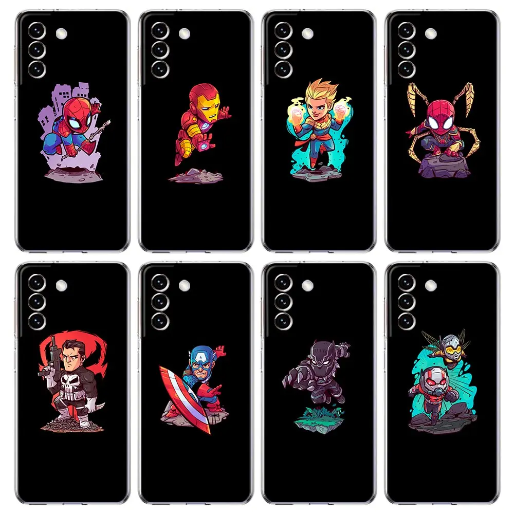 

Disney The Avengers Hero Phone Case For Samsung Galaxy S22 5G S20 Ultra S21 FE 5G S10E S9 S8 S10 Plus Note 20 10 Lite Cover
