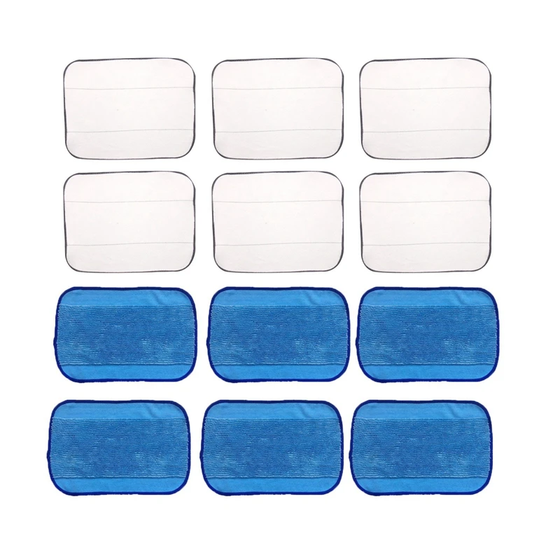 

12PCS Mop Cloths Microfiber Wet And Dry Rag For Irobot Braava 320 380 381 380T 390 390T Mint 4200 5200 Robot