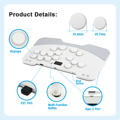 TICKNOT Duelpad Zen Metal Эрго-сплит геймпад