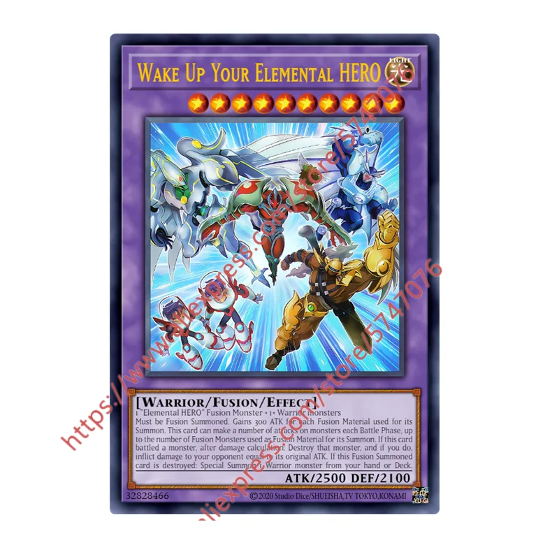 

Yu Gi Oh Wake Up Your Elemental HERO SR Japanese English DIY Toys Hobbies Hobby Collectibles Game Collection Anime Cards