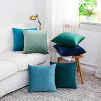 premium velvet solid color cushion covers warm tone minimalist pillow covers cojines party decor sofa pillow covers home decor