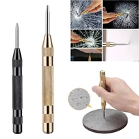 goldenblack 130mm steel wall home automatic fast drilling center punch metal glass breaker spring marker drill bit tools holes
