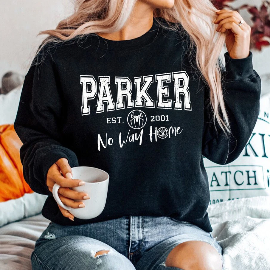 Толстовка No Way Home с супергероями толстовка Parker Est 2001 круглым вырезом в винтажном