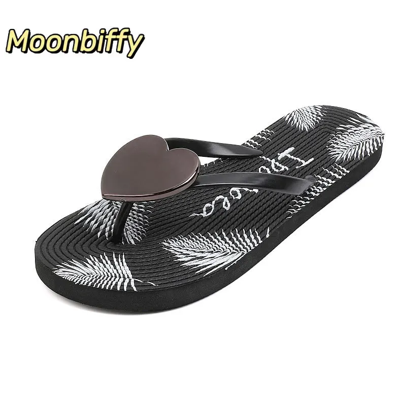 

Vrouwen Slippers Strand Flip-Flops Liefde Hart-Vorm Vrouwen Sandalen Antislip Vrouwelijke Zomer Schoenen Dames vakantie Slides