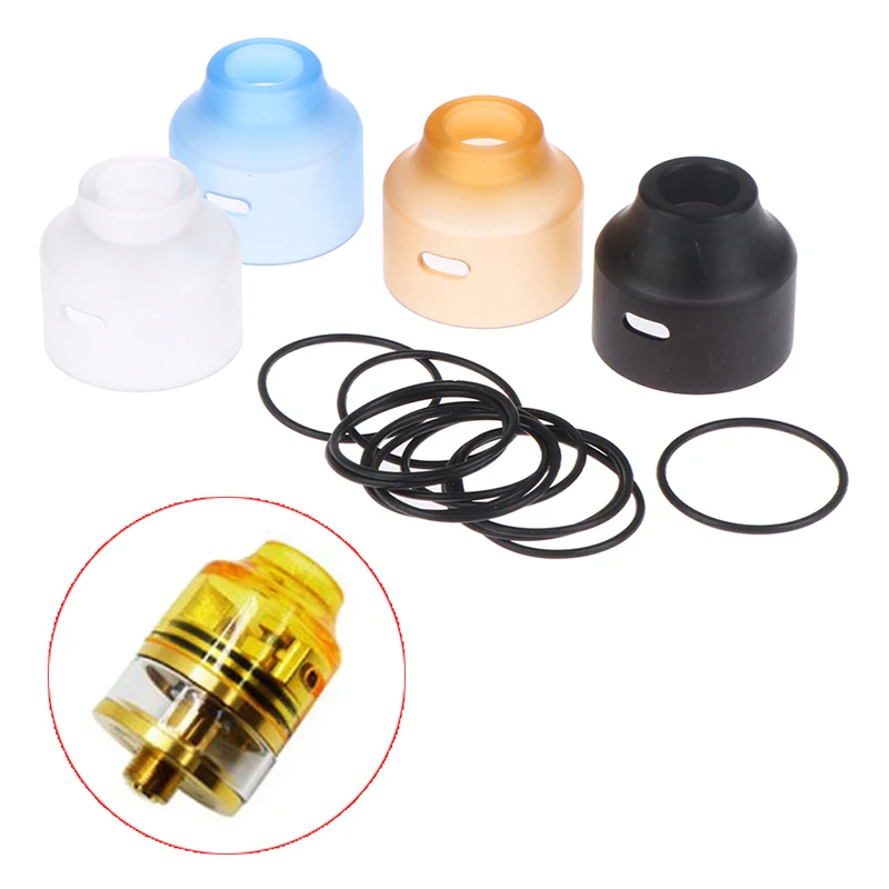 

1PC Top Cap Replacement Bell Cap 22mm For WASP Nano RDA Rdta Bell Cap PEI PC POM