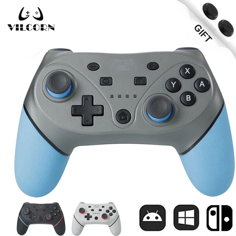 

Геймпад совместимый с Bluetooth для Nintendo Switch NS Switch OLED/lite, контроллер с турбо-вибрацией, джойстик для Android MFI