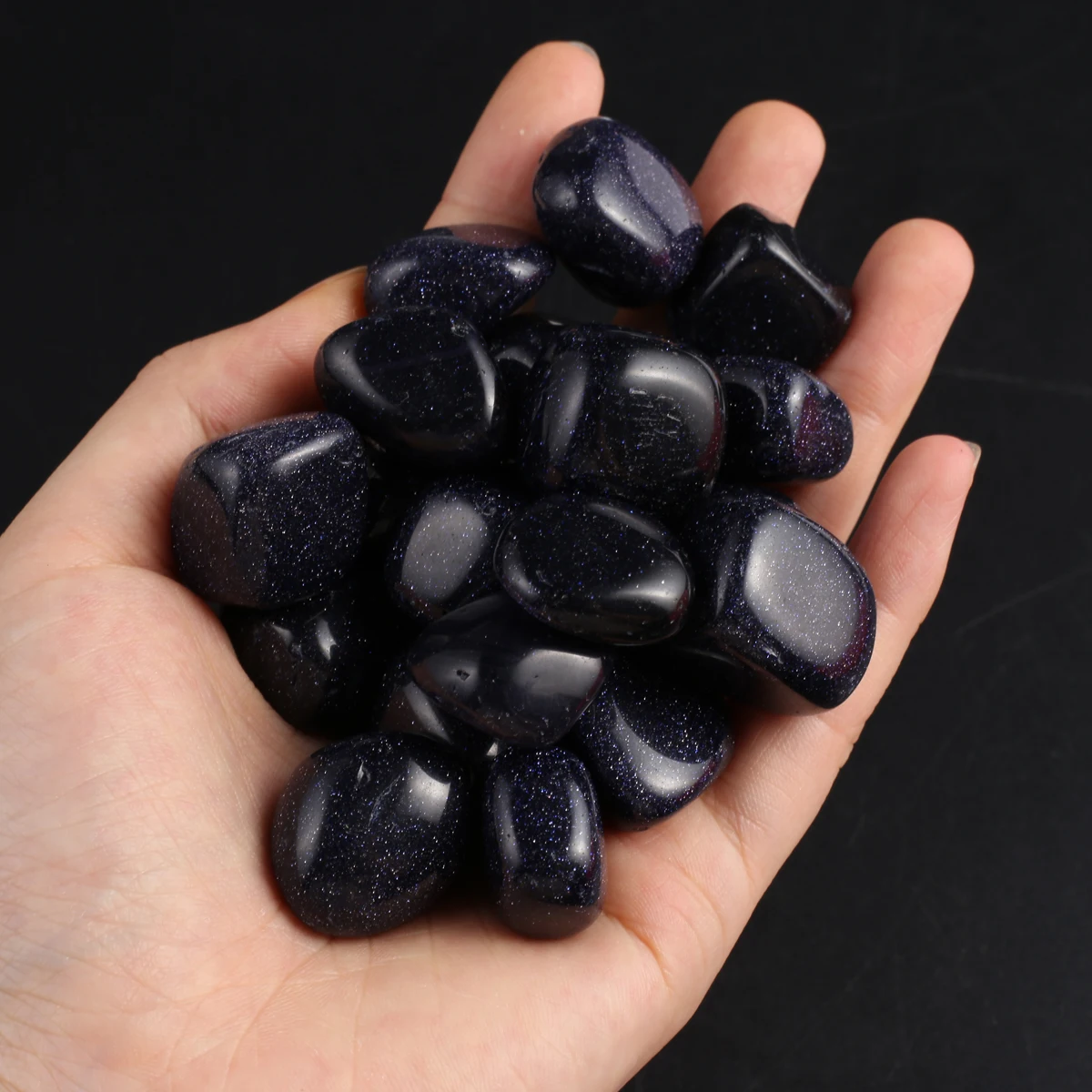 

15-20mm Natural Blue Sandstone Bead Square Shape Energy Stones Set for Women Making DIY Jewelry Necklace Bracelet Accessories