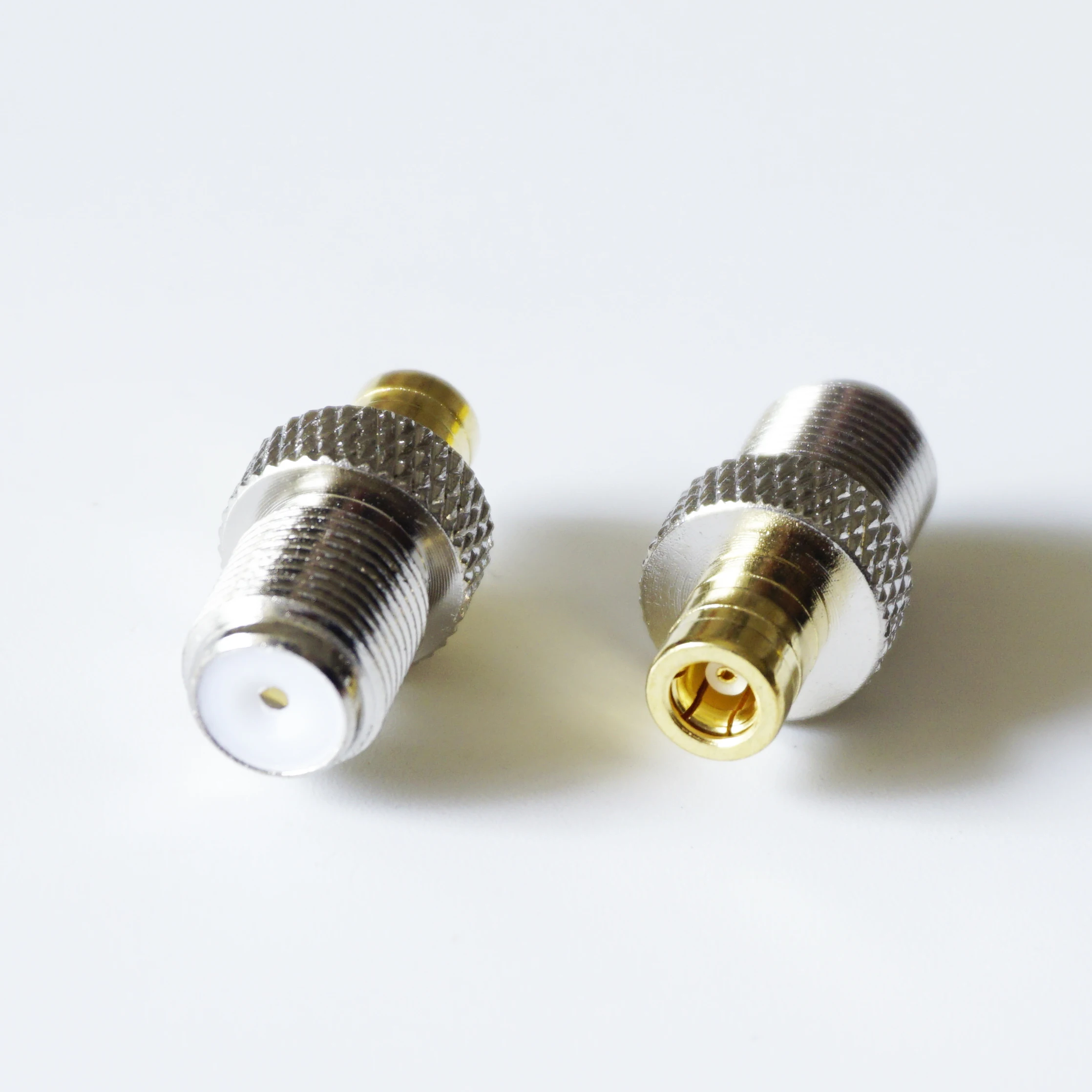 

F To SMB Connector Socket F Female To SMB Female Plug F - SMB Gold Plated Brass Straight TV Coaxial RF Adapters