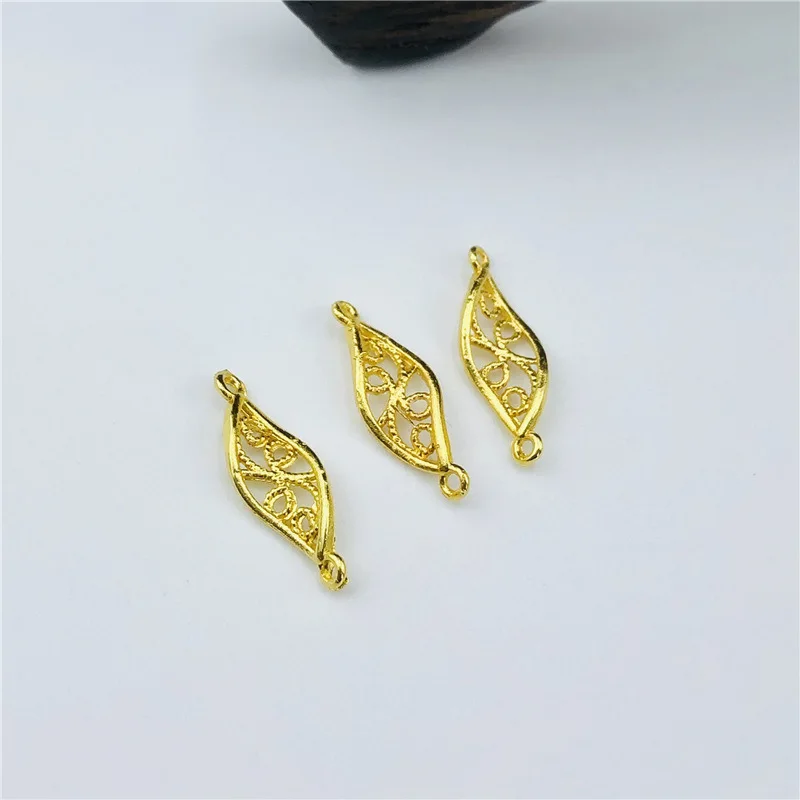 

50 шт. 6x12 мм аксессуары из металлического сплава Полые Подвески DIY Ювелирная фурнитура