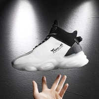 unisex basketball shoes men high top sports air cushion hombre athletic male boots comfortable breathable sneakers