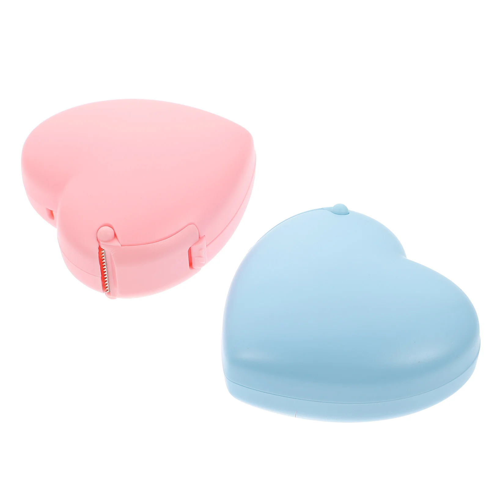 

2pcs Heart Portable Multi-use Tape Holder Eyelash Tape Cutter Tape Divider Eyelash Tape Dispenser